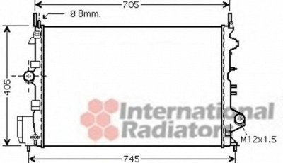 VAN WEZEL 37002462 -  Радиатор, охлаждение двигателя